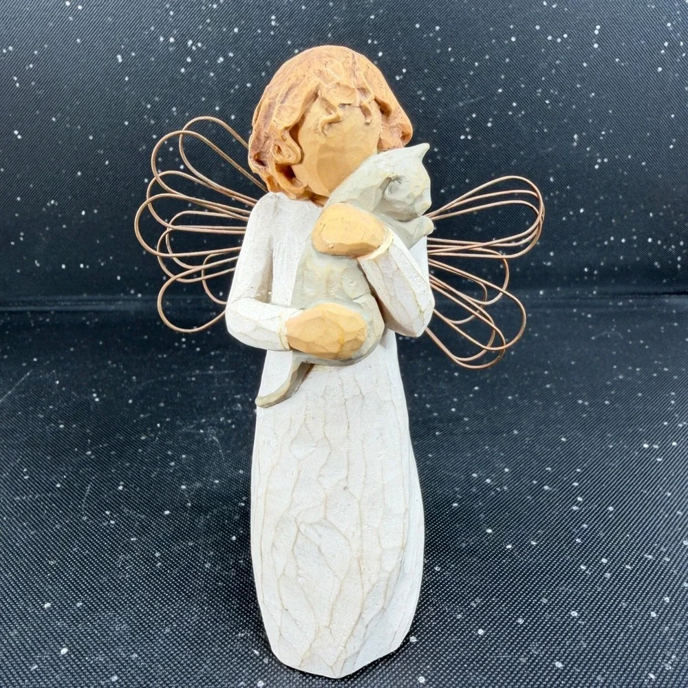 Willow Tree With Affection Angel Figurine Susan Lordi DEMDACO Cat Girl 2003